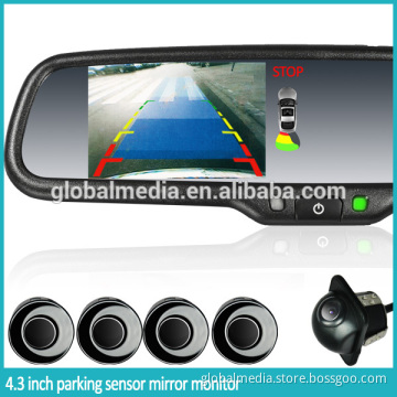 GERMID parking sensors system rear view mirror monitor with bi-bi warning when reverse